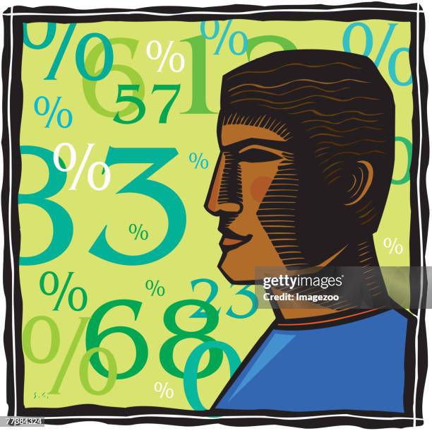 interest rates - prime stock illustrations