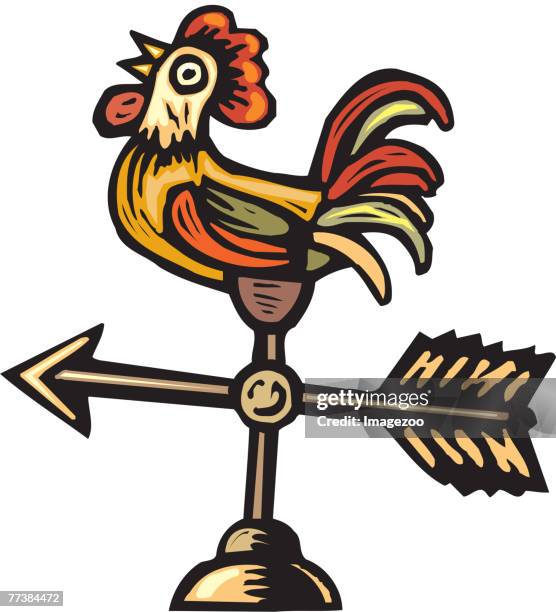 weathervane - tenor singer stock illustrations