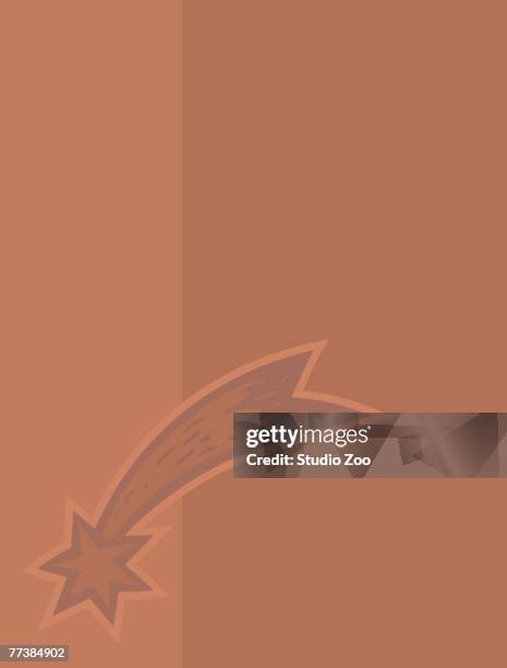 shooting star on taupe background - ____ stock illustrations