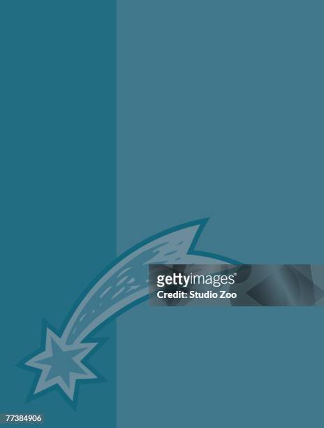 shooting star on a blue background - ____ stock illustrations