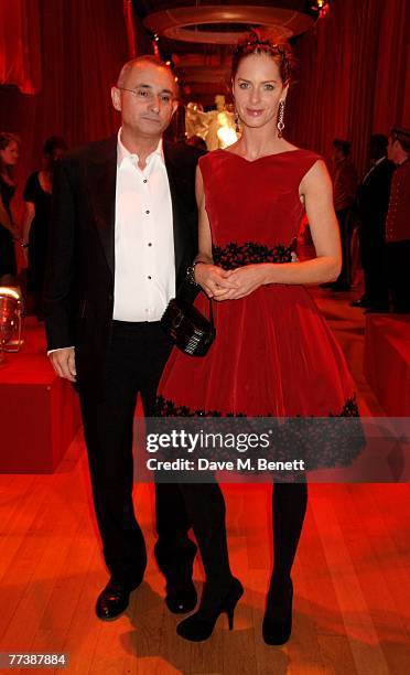 Trinny Woodall and Johnny Elichaoff attend the Cartier VIP dinner to celebrate the re-opening of their New Bond St. Store, at the Natural History...