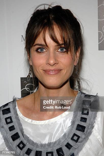 Amanda Peet arrives at Saks Fifth Avenue's Viva La Cure to kickoff the "Key to the Cure" weekend at The Sea Gril on October 17, 2007 in New York City.
