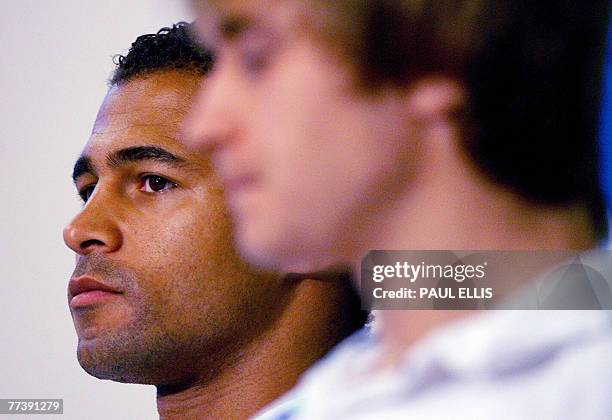 Jason England Rugby England rugby union player Jason Robinson and Mathew Tait take part ...