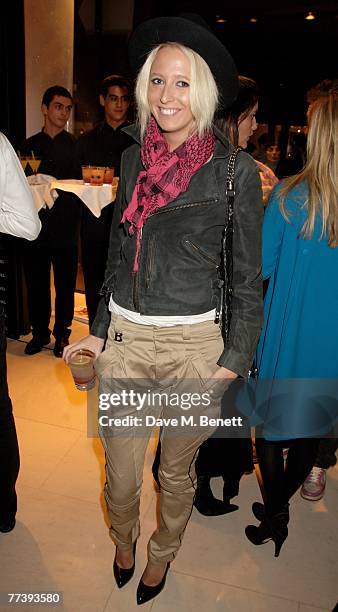 Sophia Hesketh attends the book launch of 'Vogue Covers', at Chanel Brompton Road on October 17, 2007 in London, England.