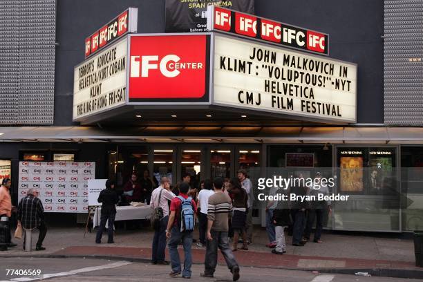 An exterior view of the IFC Center during the screening of "Quarterlife" presented by the CMJ FilmFest October 18, 2007 in New York City.
