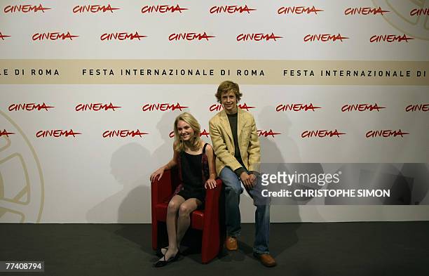 Actors AnnaSophie Robb and Cayden Boyd pose during the "Have a dreams, will travel" photocall at the second annual film festival, 19 October 2007 in...