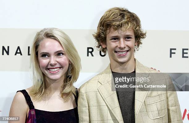 Anna Sophia Robb and Cayden Boyd attend the Have Dream Will Travel Photocall on day 2 of the 2nd Rome Film Festival on October 19, 2007 in Rome,...