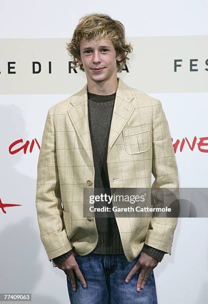 Cayden Boyd attends the Have Dream Will Travel Photocall on day 2 of the 2nd Rome Film Festival on October 19, 2007 in Rome, Italy.