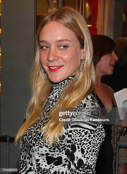 Chloe Sevigny arrives at the "Pygmalion" Broadway Opening Night at The Roundabout Theatre Company's American Airlines Theatre on October 18, 2007 in...