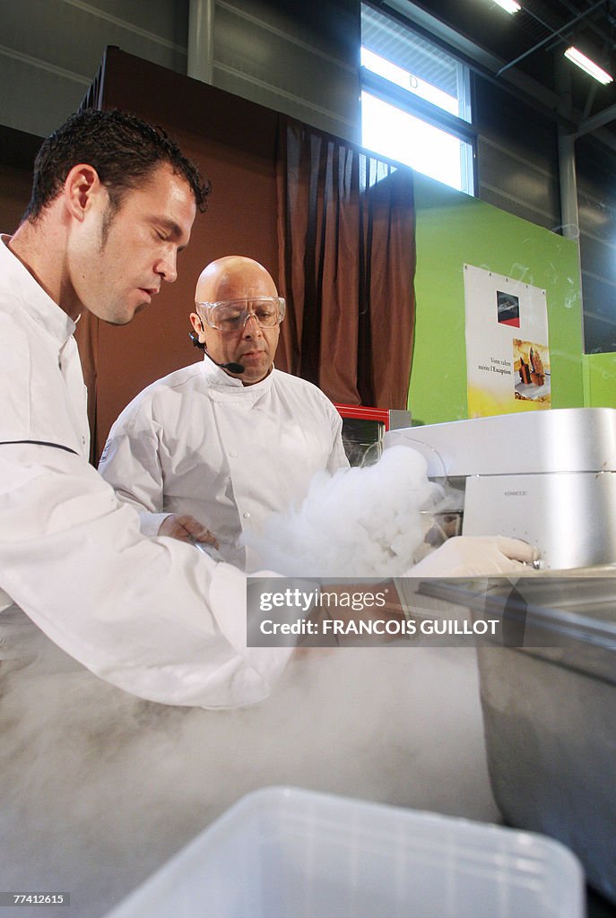 French Thierry Marx (R), Chef of the Cor