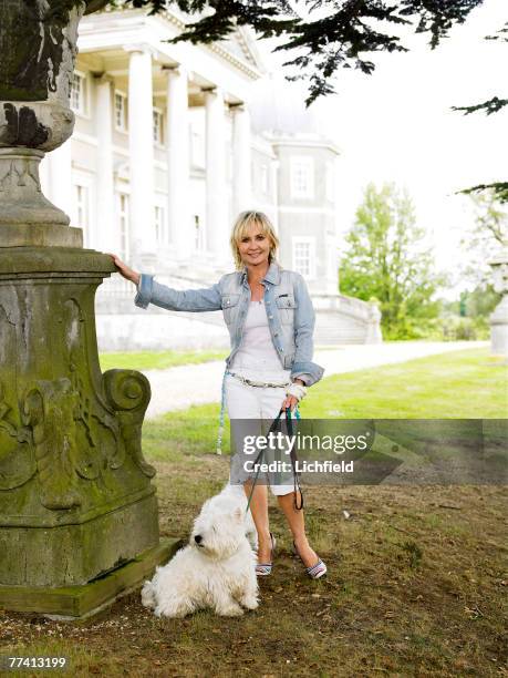 Scottish singer, songwriter and actress Lulu in the grounds of Wrotham Park, Hertfordshire on 31st May 2005. .