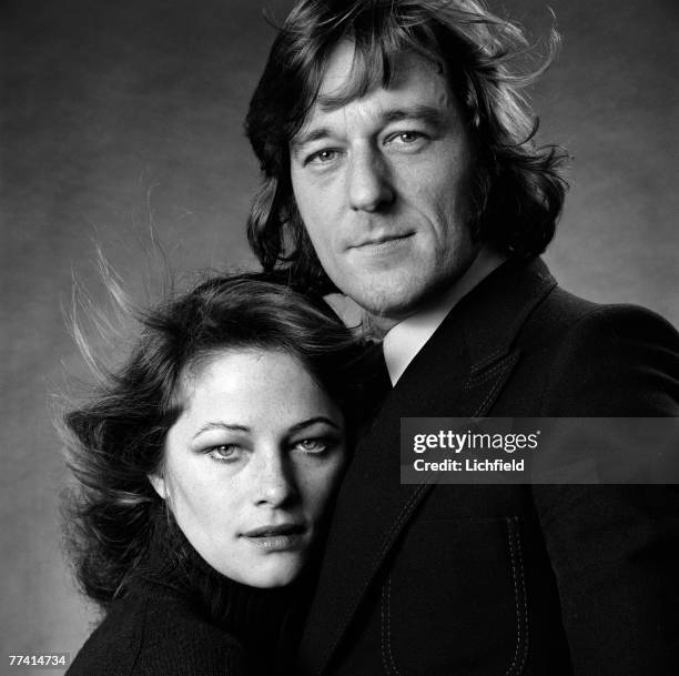 British film actress and former model Charlotte Rampling with her husband Bryan Southcombe on 2nd February 1972. .