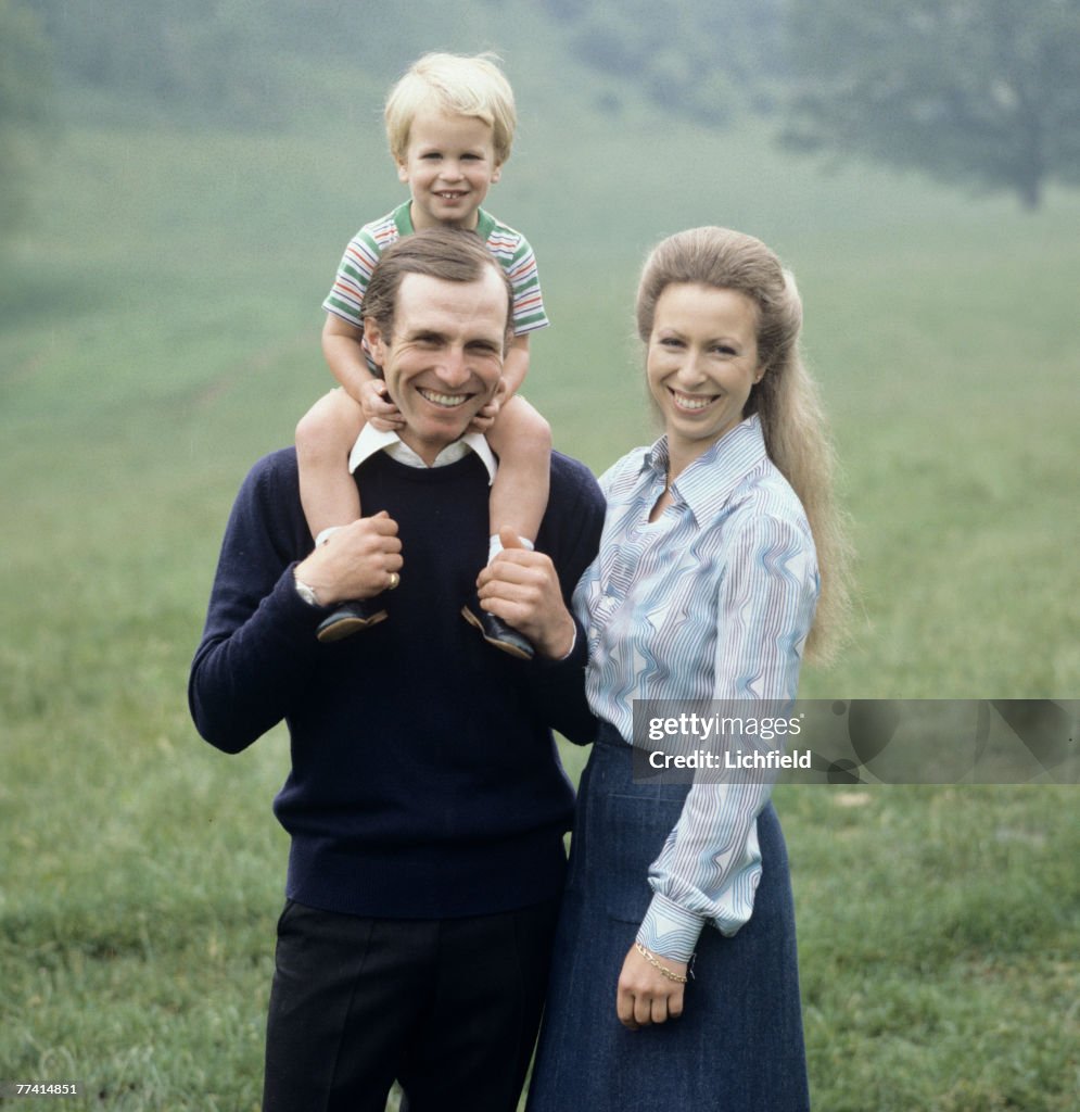 Princess Anne, Mark Phillips And Son