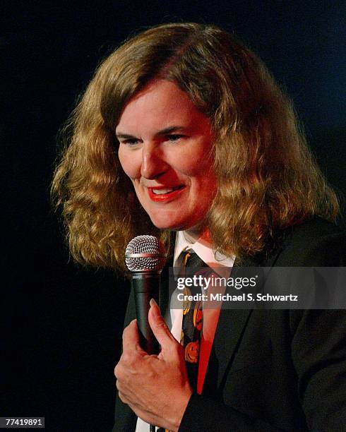 Paula Poundstone performs at the 47th Ice House anniversary show to benefit Hillsides Home Charity October 7, 2007 in Pasadena, California.