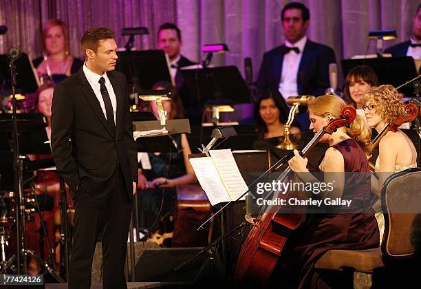 Television personality Ryan Seacrest hosts the 53rd Annual Young Musicians Foundation Gala, celebrating Merv Griffin, at the Beverly Hilton hotel on...