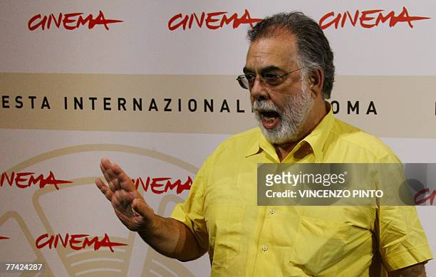 Director Francis Ford Coppola poses during "Youth Without Youth" photocall at the second annual film festival, 20 October 2007 in Rome. "Youth...