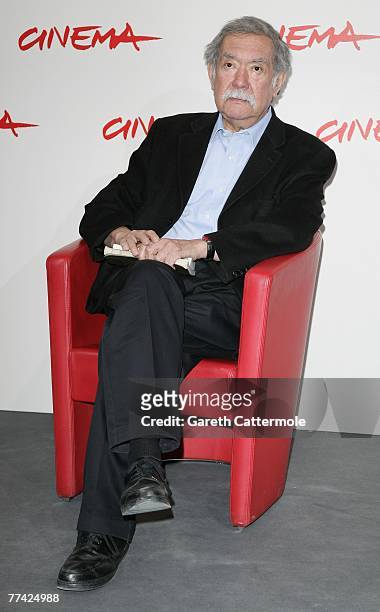 Raul Ruiz attends a photocall for the movie 'La Recta Provincia' during day 3 of the 2nd Rome Film Festival on October 20, 2007 in Rome, Italy.