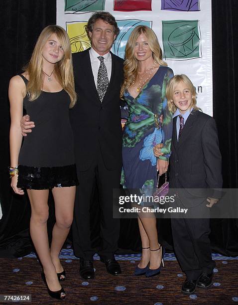 Tony Griffin , wife Tricia, daughter Farah , and son Donovan Mervyn attend the 53rd Annual Young Musicians Foundation Gala, celebrating Merv Griffin,...