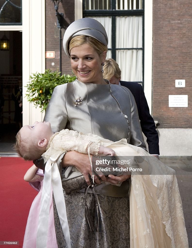 Christening Of Dutch Princess Ariane