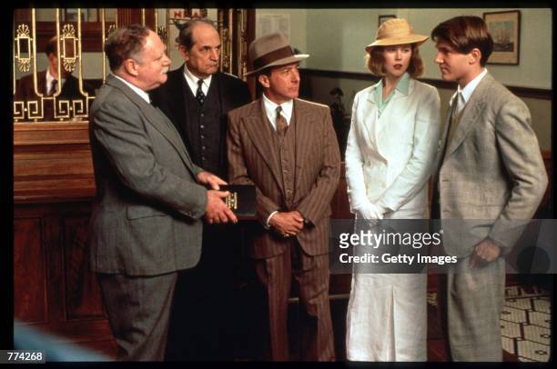 Dustin Hoffman plays mobster Dutch Shultz, Nicole Kidman plays Drew Preston, and Loren Dean plays Billy Bathgate in "Billy Bathgate" June 15, 1990 in...