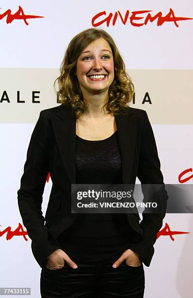 Romanian actress Alexandra Maria Lara poses during "Youth Without Youth" photocall at the second annual film festival, 20 October 2007 in Rome....