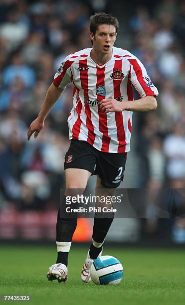 Greg Halford of Sunderland in action during the Barclays Premier League match between West Ham United and Sunderland at Upton Park on October 21,...