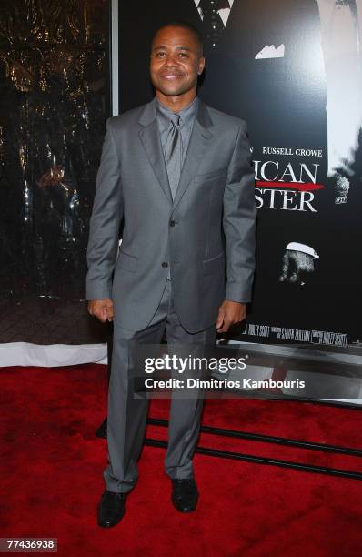 Cuba Gooding Jr. Arrives at the "American Gangster" New York City Premiere at The Apollo Theater on October 19, 2007 in New York City