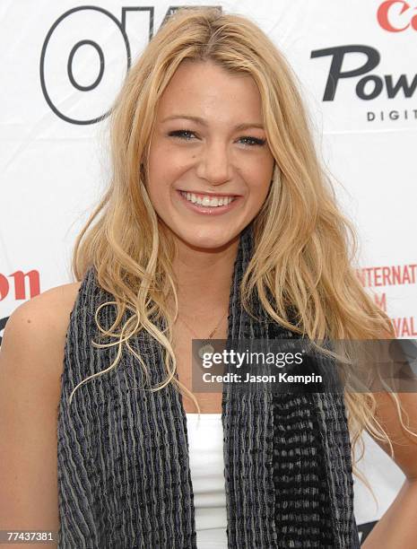 Blake Lively at the Hamptons Film Festival Spotlight Film Elvis and Anabell at the United Artist Theatres on October 20, 2007 in East Hampton, New...