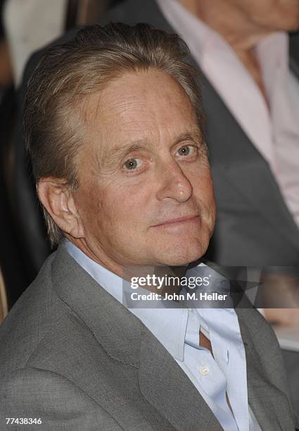 Michael Douglas attends the Friendly House 18th Annual Awards Luncheon Honoring Ann Douglas as "Woman Of The Year" and Clancy Imislund with the...