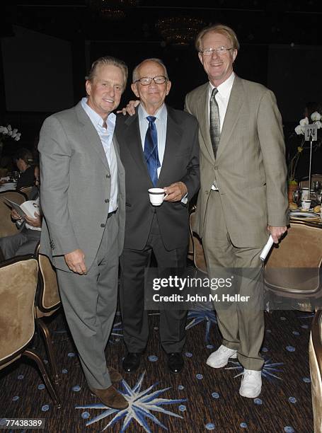 Michael Douglas, Clancy Imislund and Ed Begley, Jr. Attend the Friendly House 18th Annual Awards Luncheon Honoring Ann Douglas as "Woman Of The Year"...