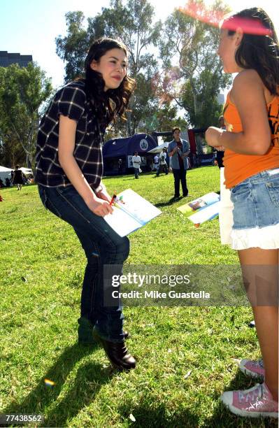Actress Miranda Cosgrove attends the Camp Ronald McDonald For Good Times 15th Annual Family Halloween Carnival at Wadsworth Theater/VA Grounds on...