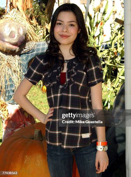 Actress Miranda Cosgrove attends the Camp Ronald McDonald For Good Times 15th Annual Family Halloween Carnival at Wadsworth Theater/VA Grounds on...