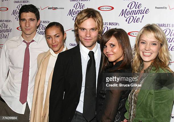 Actors from The Soap Opera "As The World Turns" Jake Silbermann, Elena Goode, Van Hansis, Alexandra Chando and Marnie Schulenburg attend the Opening...