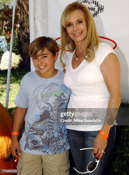 Actor Jansen Panettiere and his mother Lesley Panettiere attending Camp Ronald McDonald For Good Times 15th Annual Family Halloween Carnival at...