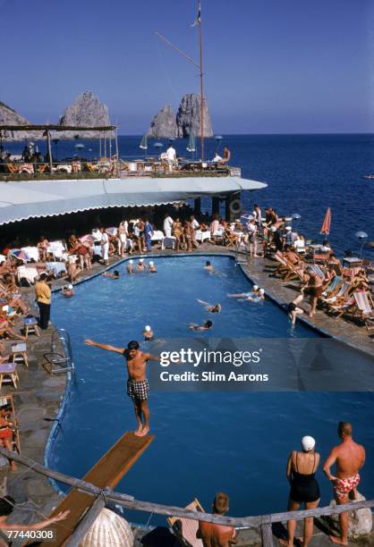 Canzone del Mare at the Marina Piccola, Capri, Italy, 1954.