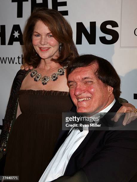 Bond girl actress Lois Chiles and actor Richard Kiel arrive at the Thalians 52nd Anniversary Gala honoring Sir Roger Moore to raise funds for the...