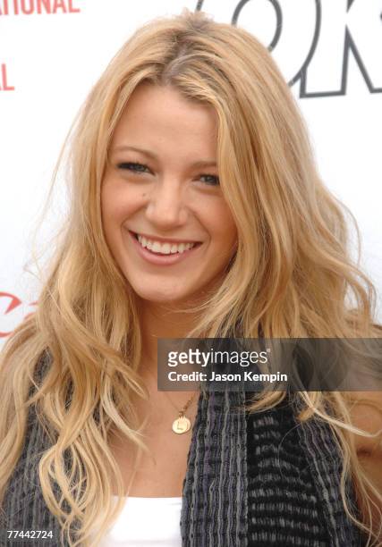 Blake Lively at the Hamptons Film Festival Spotlight Film Elvis and Anabell at the United Artist Theatres on October 20, 2007 in East Hampton, New...