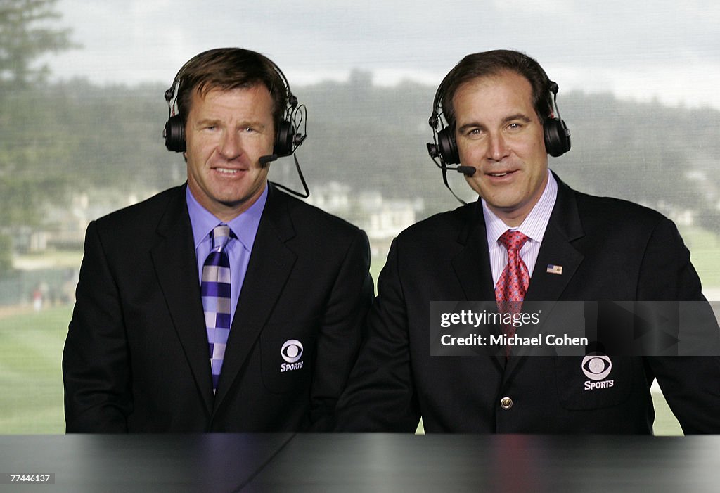 Pro Am Cbs Sports On At&t CBS Announcers Nick Faldo And Jim