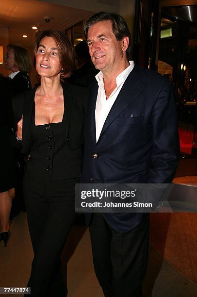 Thomas Haffa and his wife Gabriele attend the grand opening of the Charles Hotel on October 22, 2007 in Munich, Germany.