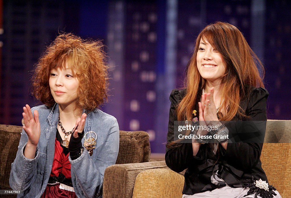 Fran Drescher and Puffy AmiYumi Visit "Jimmy Kimmel Live" - April 28, 2005