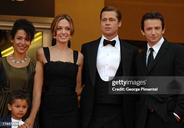 Mariane Pearl, Angelina Jolie and Brad Pitt