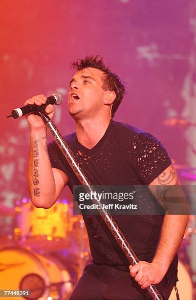Robbie Williams performs