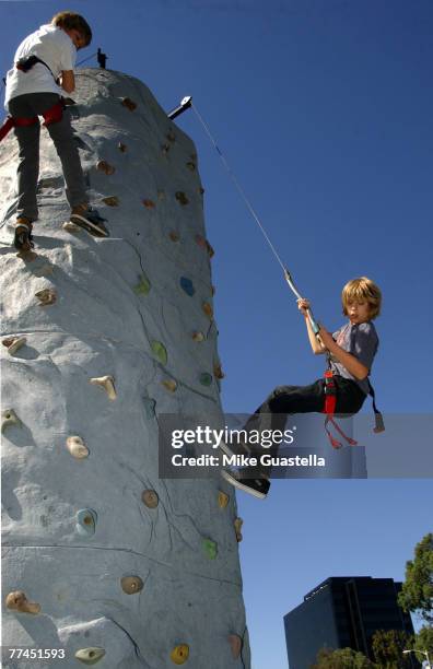 Actor Dylan Sprouse and actor Cole Sprouse attending Camp Ronald McDonald For Good Times 15th Annual Family Halloween Carnival at Wadsworth...