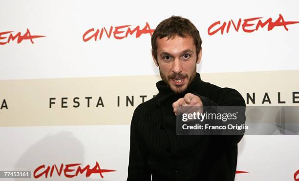 Pablo Derqui and Ventura Pons attend the photocall for Barcelona, Un Mapa during day 6 of the 2nd Rome Film Festival on October 23, 2007 in Rome,...