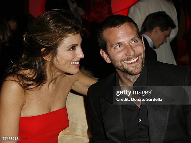 Jennifer Esposito and Bradley Cooper