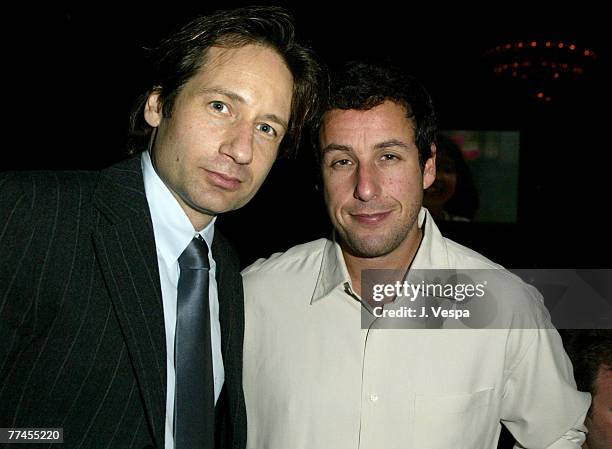 David Duchovny and Adam Sandler