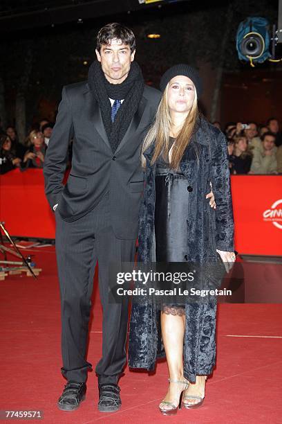 Alessandro Gassman and Sabrina Knaflitz attend the 'Un Principe Chiamato Toto' premiere during Day 6 of the 2nd Rome Film Festival on October 23,...