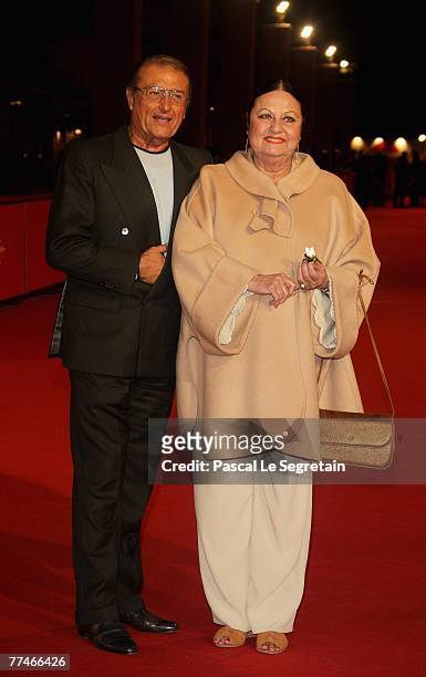 Tony Renis and Elettra Morini attend the Premiere for 'Dukes' during day 6 of the 2nd Rome Film Festival on October 23, 2007 in Rome, Italy.