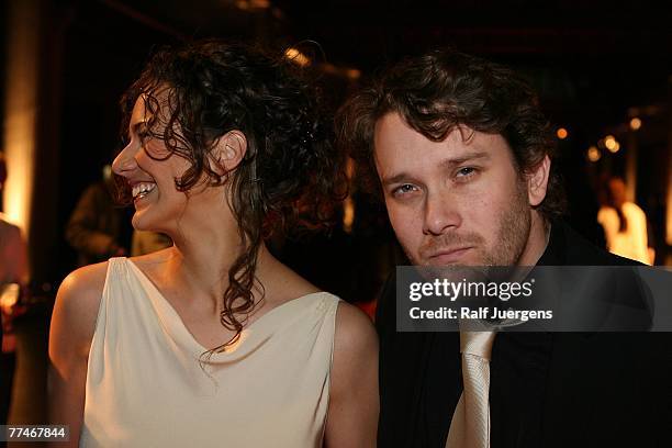 Christian Ulmen and his wife Huberta attend the German Comedy Award 2007 at the Coloneum October 23, 2007 in Cologne, Germany.