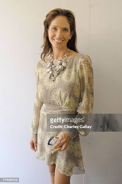 Ana Berman attends the Couture Cares: A Benefit for Breast Cancer featuring an outdoor runway presentation of the Nina Ricci Spring/Summer 2008...